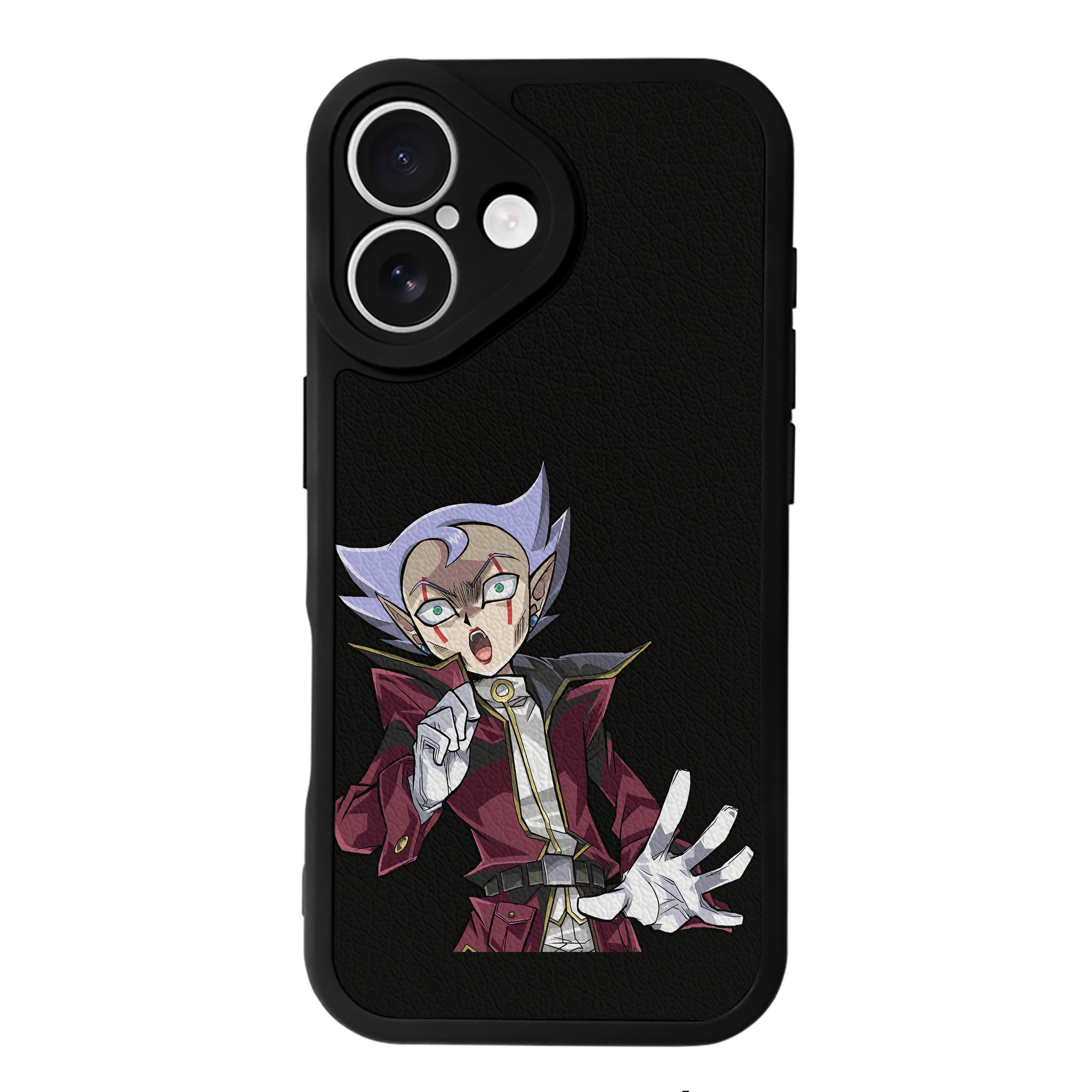 （画像用） 遊☆戯☆王 Yu-Gi-Oh! 【iPhone 16シリーズ対応】シリコンスマホケース（レザー調） 材質：シリコン